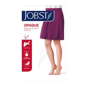 JOBST Opaque RAL Kompressionsstrømper, Klasse 2, Åben Tå, Sort